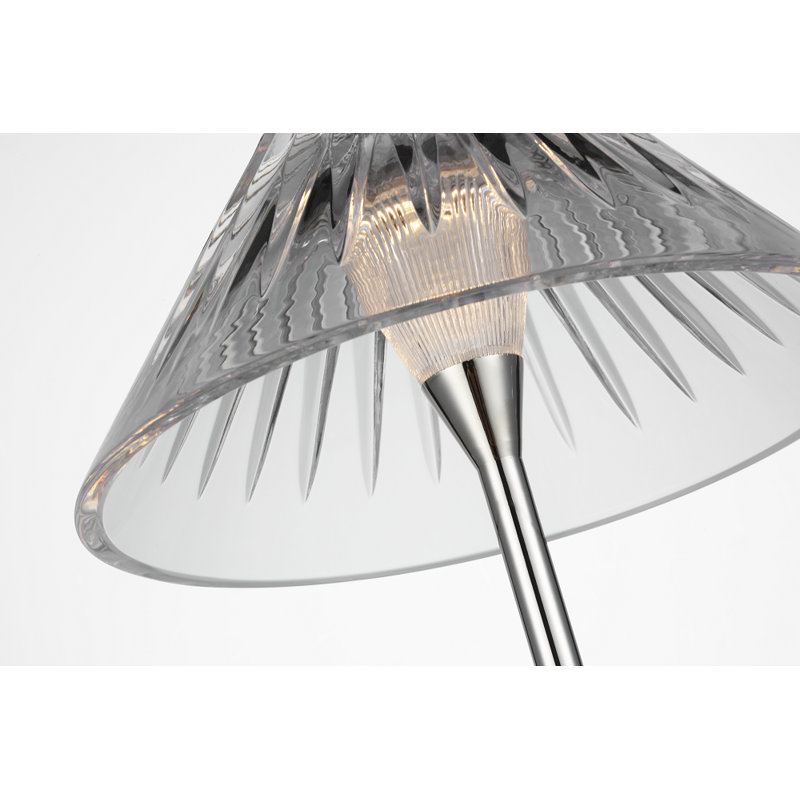 Waterford Blaze 55" Floor Lamp with Clear Crystal, Polished Nickel