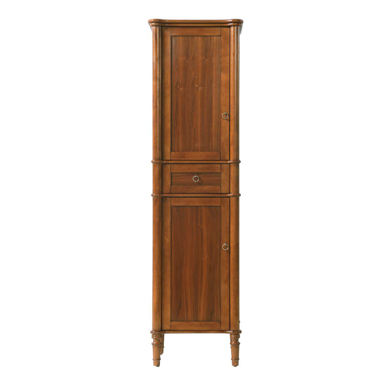 Armoire de rangement pour salle de bain 20 pouces en noyer Brandy, H 72 po x l 20 po x P 18 po, Brandy noyer