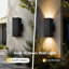 Paquet de 2 lumières murales DEL Dusk to Dawn, lanterne murale étanche IP65, applique murale d'extérieur en aluminium pour patio, porte, garage-460460265
