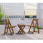 Ensemble de bistro et de table rectangulaire pliable avec ensemble de chaises et table rectangulaire