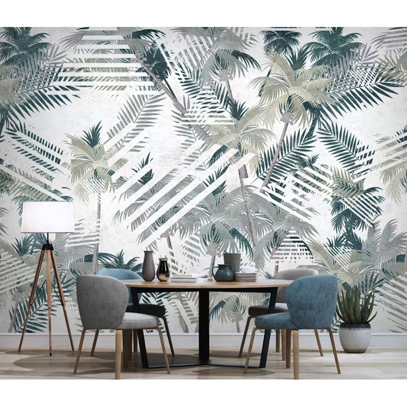 Papier peint amovible exotique Banana Leaf, L 9 po x l 15 po