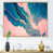 Toile avec cadre flottant brun