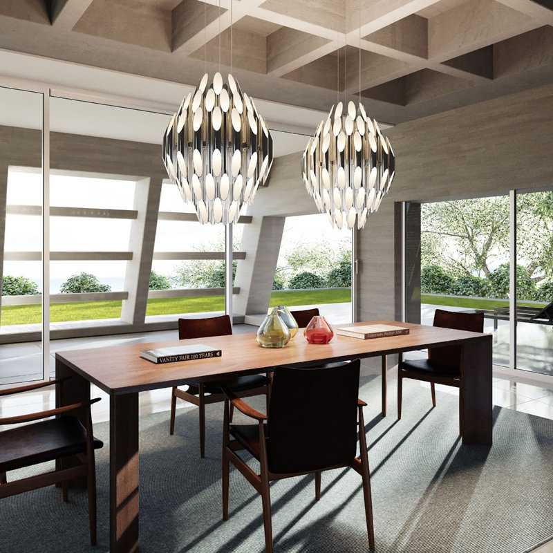 Chimes 90 - Light LED Chandelier, Polished Chrome