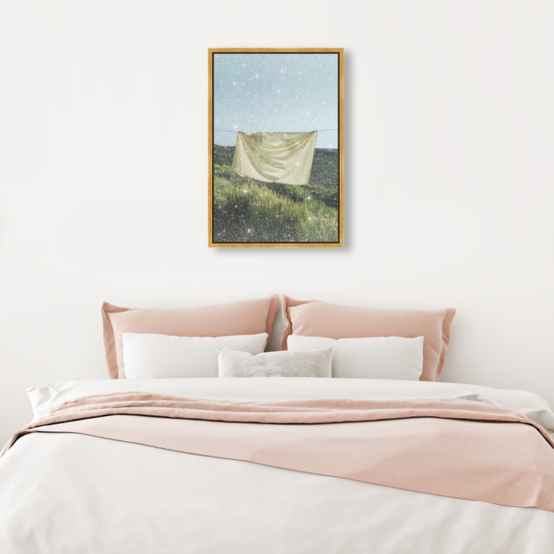 Floating Cotton I Print by Oliver Gal, 46"H x 31"W, Gold Floater Frame