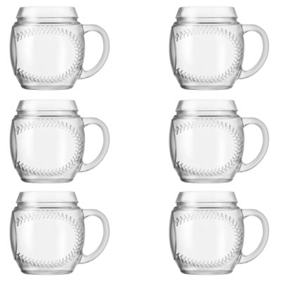10 Strawberry Street Sports Glassware, Baseball