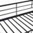 Twin Over Twin Size Metal Bunk Bed With Slide And Guardrails, Black-2094916573-2094916572
