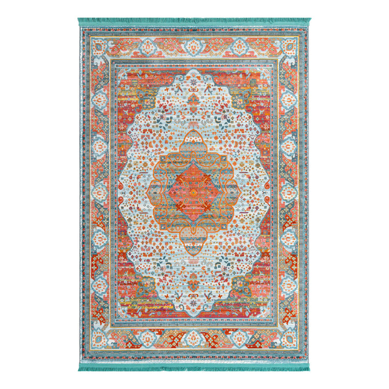 Folmar Oriental Indoor Rug, Rectangle 4'3" x 6'1"