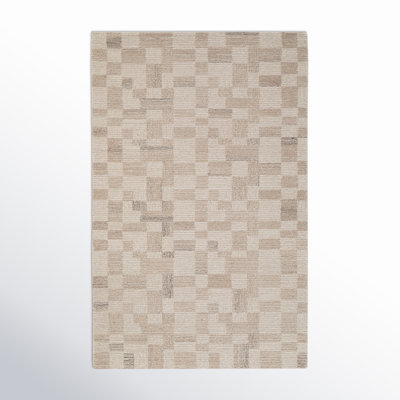 Tildi Hand-Tufted Plaid Wool Rug