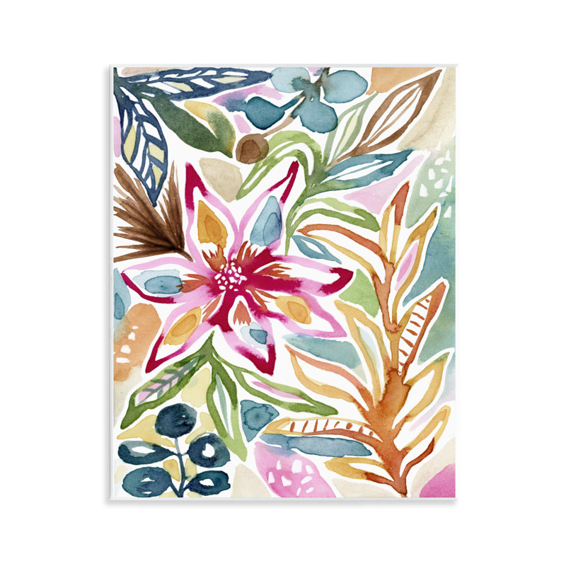 Plaque murale Vibrant Garden Impressions, design par Lisa Nohren