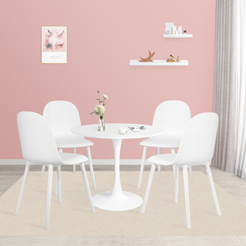 Chaise de salle à manger moderne moderne en PP, chaises de cuisine de style Mid-Century pour la salle à manger et le salon