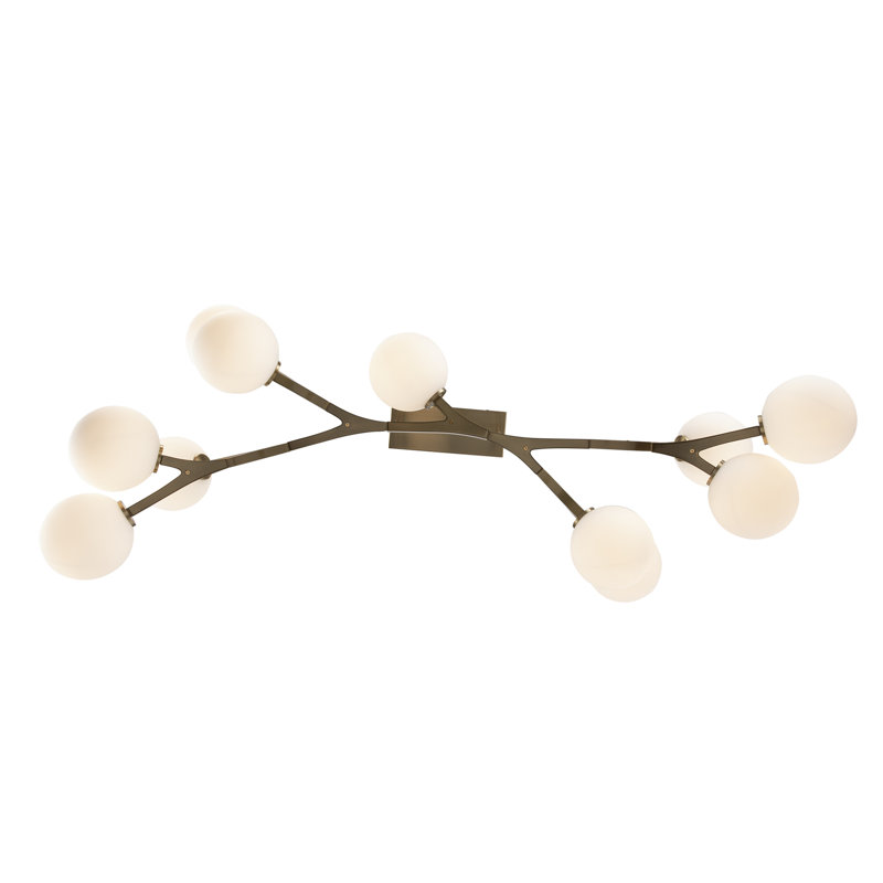 Luminaire suspendu moderne 11 lumières Onstott, Or antique