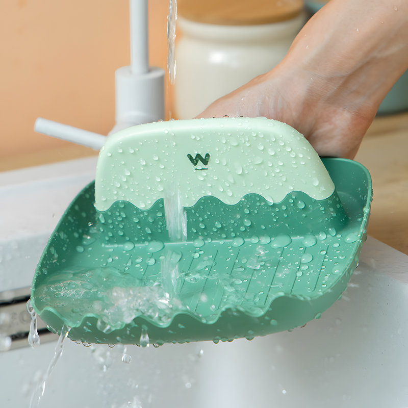 Plastic Spoon Rest, Pink/Green