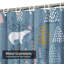 Rideau de douche avec 12 crochets Bunny-1320456683