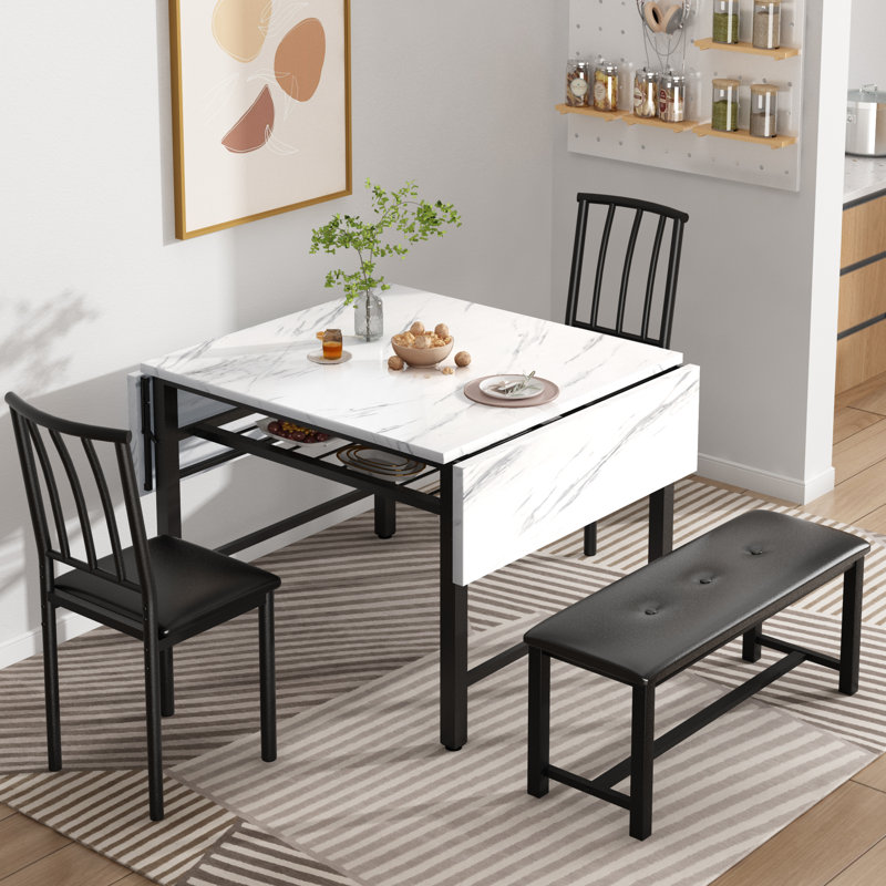 Alcinous 4 - Person Four Leg Dining Set