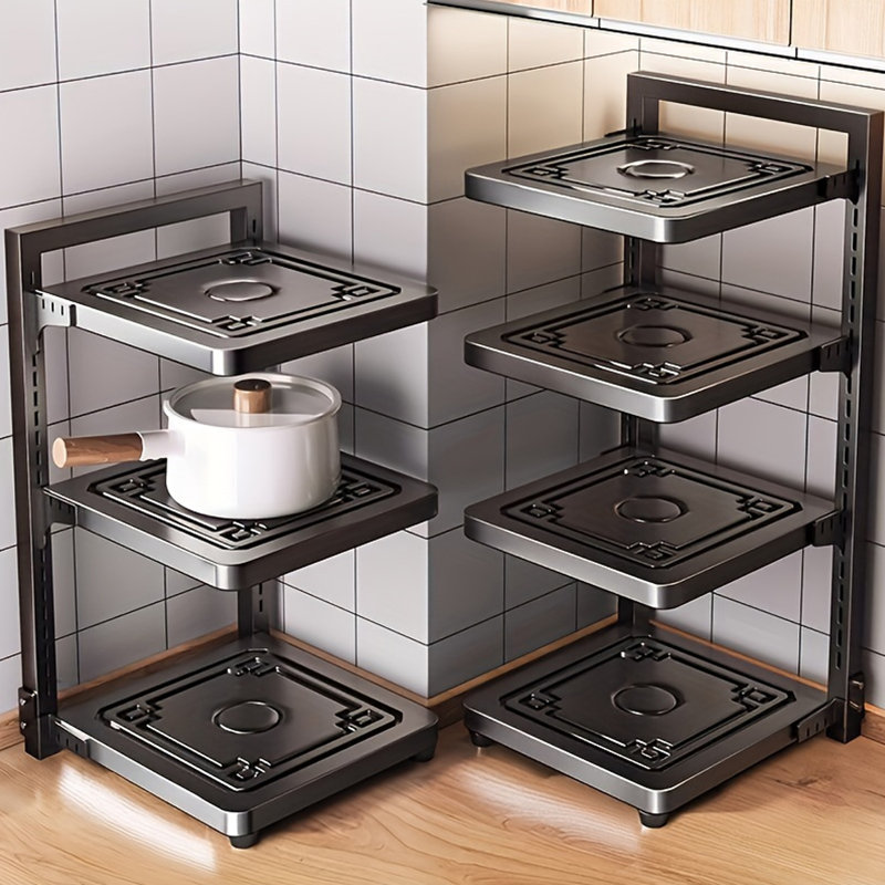 Metal Rectangle Countertop / Cabinet Pot Rack
