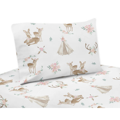 Ensemble de draps en microfibre cerf