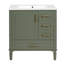 Meuble-lavabo 30 po avec lavabo en céramique-762589391