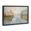 Cadre flottant abstrait Riverscape Reflection, design par LSR Creative Studio-1052702307-1052702306