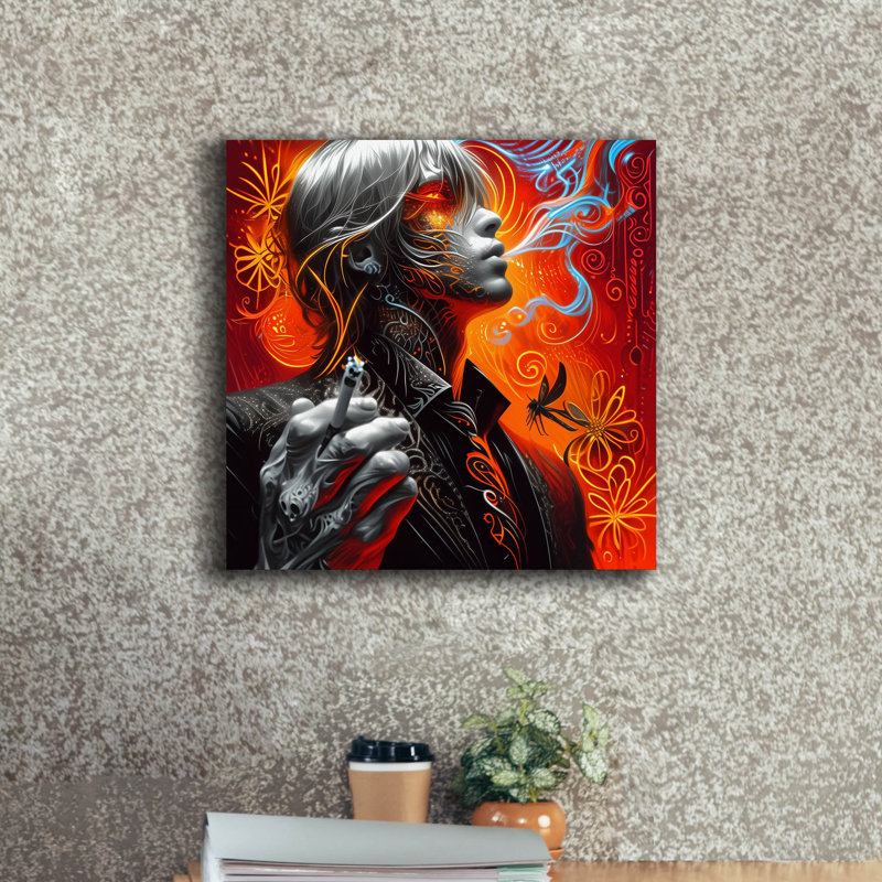 «Pardon Me» par r3darch0n, art mural sur toile, H 18 po x l 18 po x P 0,75 po