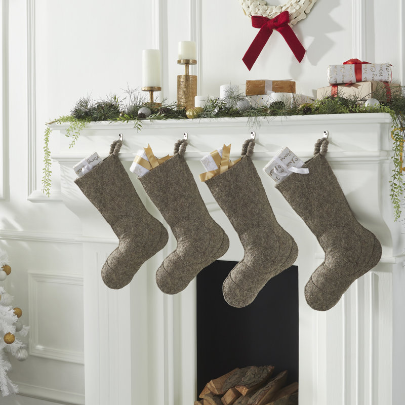 Hand-Felted 100% Wool Stocking