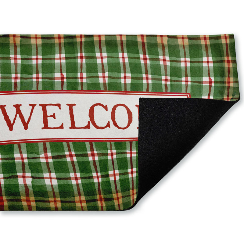 Paillasson Winter Plaid Cabin Welcome