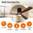 42 in. 3-Blade Indoor Flush Mount Ceiling Fan with Remote Control and Light, Dimmable, Quiet Reversible DC Motor-1396671778-1396671788-1389156780