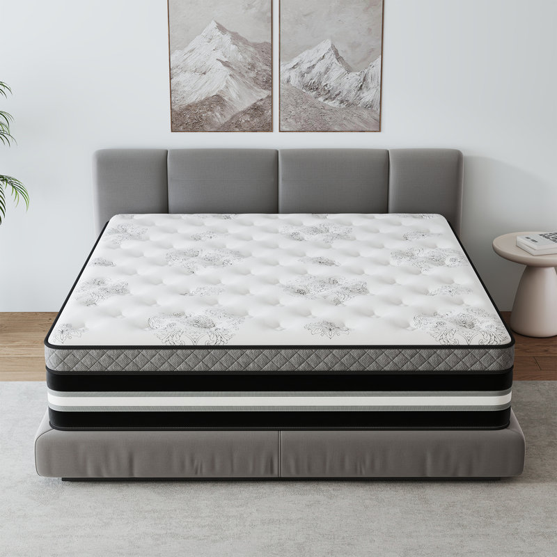 Matelas hybride à ressorts ensachés 12 po / 14 po, 12", Grand lit