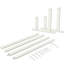 Porte-serviettes double en acier inoxydable de 24 po, convenant à la salle de bain et à la cuisine, conception murale-113754513