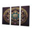 Ensemble de salon mural Golden Seal Turquoise Essence - Boho Mandala-1805355122-1805355133