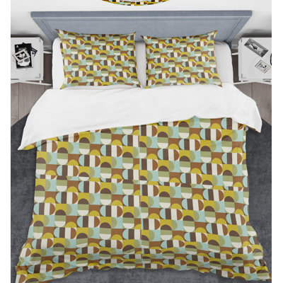 Polyester Geometric Shapes Duvet Cover Set