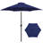 9FT Patio Market Umbrella with Push Button Tilt and Crank,Navy Blue-1063744204