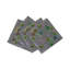 Succulents Floating Cotton Sateen Cocktail Napkins-2102906234