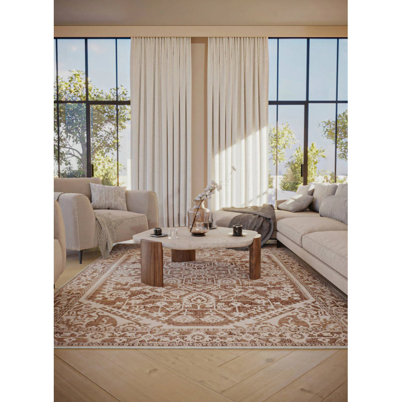Oriental Indoor Rug, Rectangle 6' x 9'