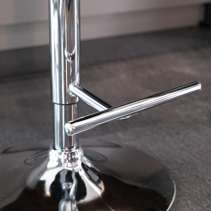Swivel Velvet Barstools Adjusatble Seat Height from 25-33 Inch, Chrome base Bar Stools with Backs Comfortable Tufted for Home Pub and Kitchen Island,Set of 2