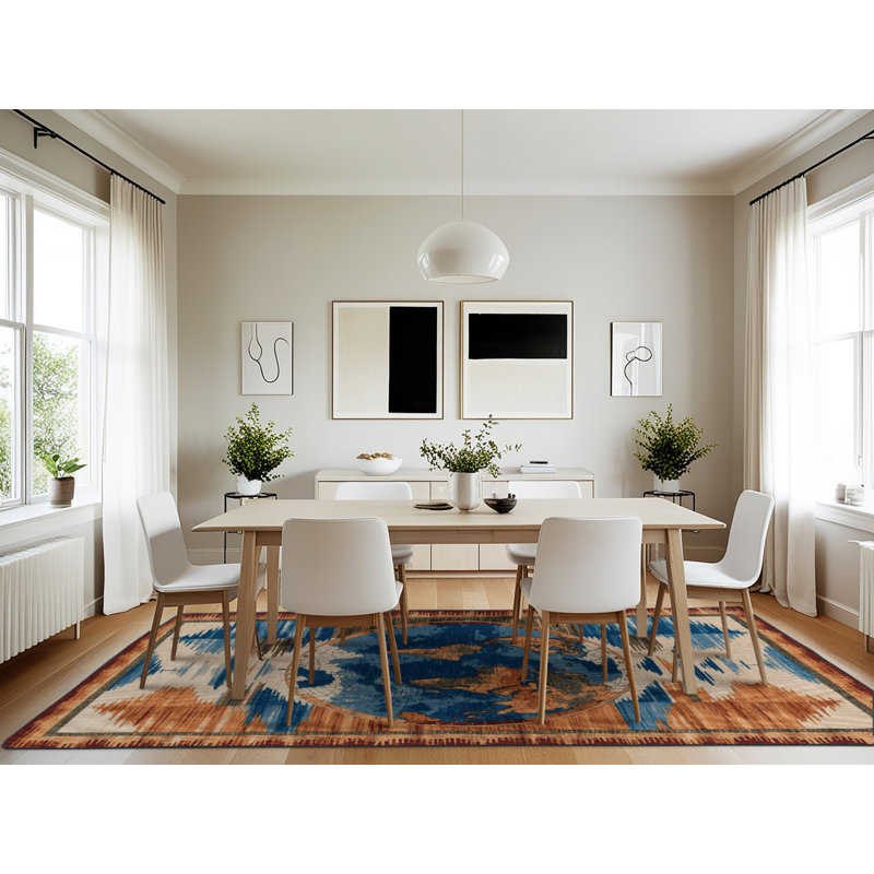 Tapis brun lavable à la machine, Rectangle 7 pi x 10 pi