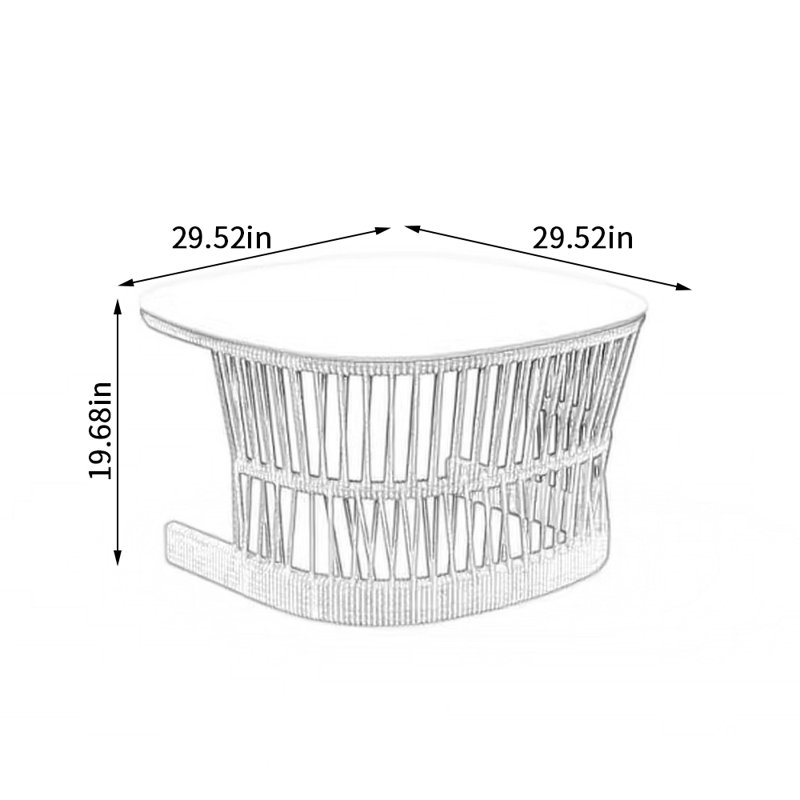 Grande table de bout d'extérieur Shawntae