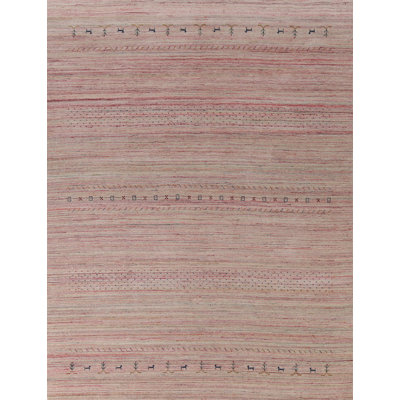 Tapis indien rayé Gabbeh 8 x 10