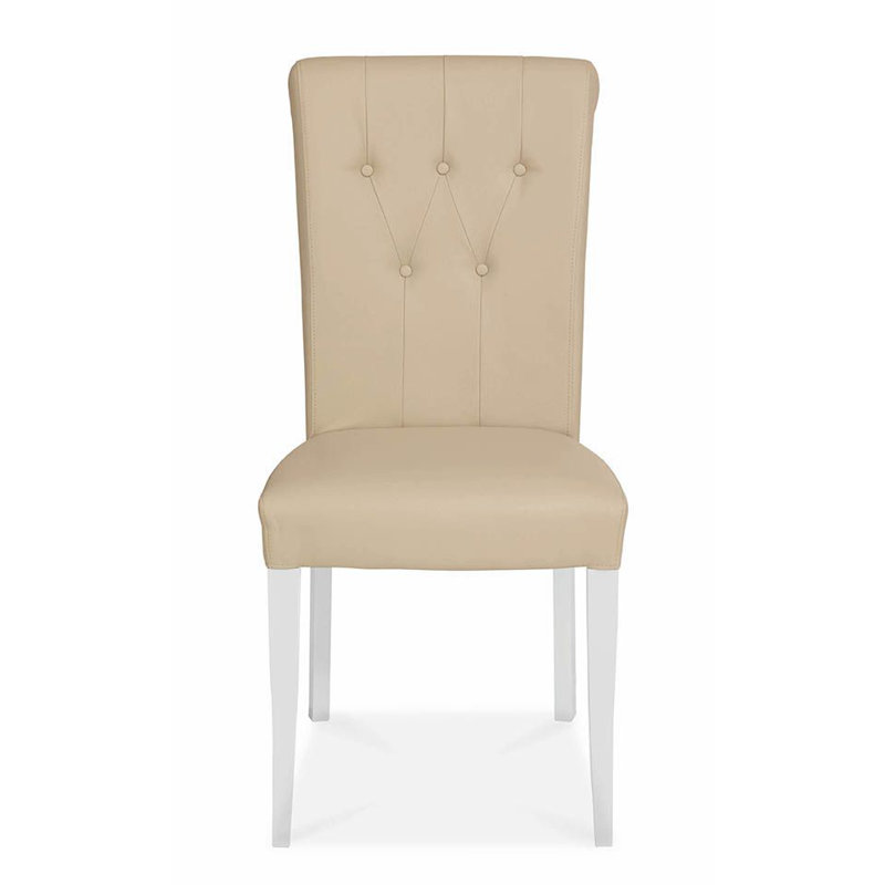 Ziggy Upholstered Side Chair, White, Ivory