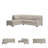 Upholstered L-Shaped Sectional-90630162-90654597