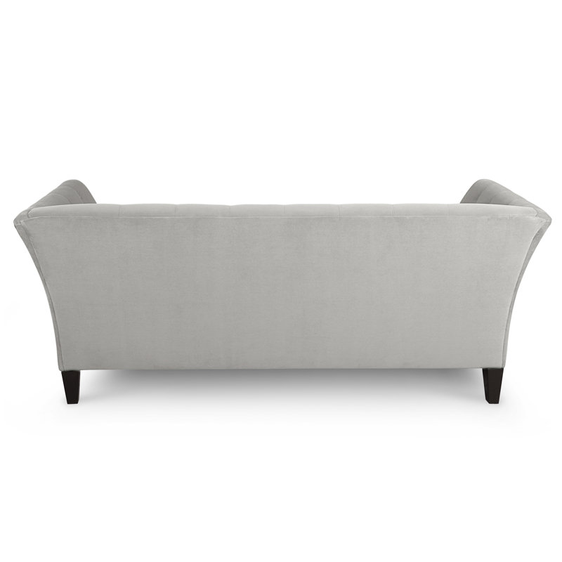 Carruth Upholstered 91'' Sofa, Bella Grey Performance Velvet