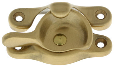 Large Sash Catch Latch/Catch/Bolt, Satin Brass, Small