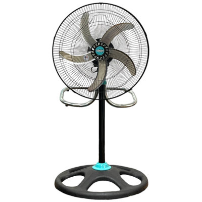 Znergy 2 Packs 18Inch 5 Blade 2In1 Modern Industrial Floor And Oscillating Stand Fans