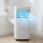 9000 BTU Portable Air Conditioner, 3-in-1 (Cool/Fan/Dehumidify), Remote Control, White – For Bedroom, Home Office, Flat