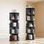 Bibliothèque rotative, bibliothèque rotative à 360 ° pour petits espaces, bibliothèque d'angle pour chambre à coucher, salon, salle d'étude-974983618-974983620