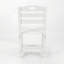 Ensemble de 2 chaises de patio en PEHD blanc et chaises d'appoint sans accoudoirs