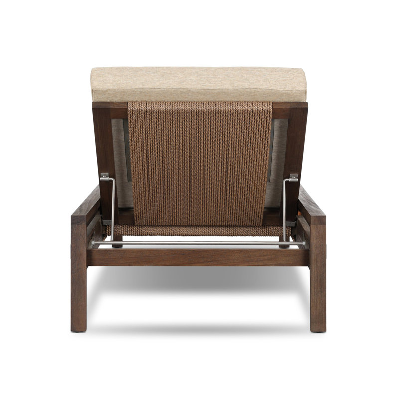 Brio Outdoor Teak Chaise Lounge