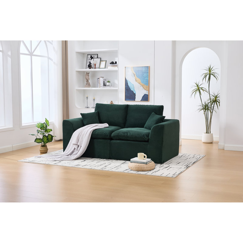 Comfy 2 places, ergonomique, mousse haute densité, housses de coussin amovibles pour chambre à coucher, canapé moderne, housses, support, design
