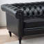 Canapé Chesterfield en polyuréthane à accoudoirs roulés.-1587581829-1587581828