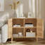  Buffet avec rangement et pieds en bois massif-2095029277