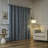 Adria Trellis Embroidered 100% Blackout Grommet Curtain Panel-130140883-130140884